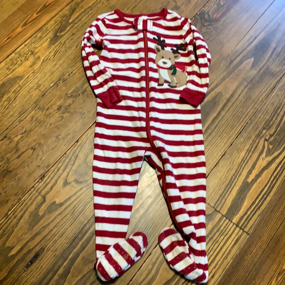Boys Christmas Pajamas 12-18M GUC